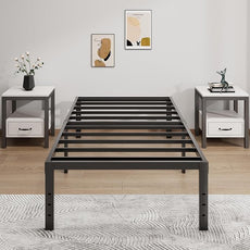 Metal Bed Frame Twin XL Size - 16 Inch Heavy-Duty Twin XL Platform Bed Frame No Box Spring Needed, Easy Assembly, Noise-Free, Sturdy Mattress Foundation, Underbed Storage Space