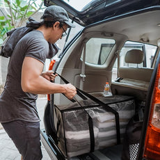 ClearSpace Heavy Duty Moving Bags or Storage Bags – Clear Storage Bins with Lids, Large Moving Boxes with Backpack Straps & Zippers,– Packing Box & Moving Supplies for College Dorm, 3 Pack