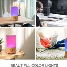 BlueHills Premium 2000 ML XL Large Essential Oil Diffuser Aromatherapy Humidifier for Large Room Home 40 Hour Run Huge Coverage Area 2 Liter Extra Large Capacity Huge Diffuser Wood Grain E005