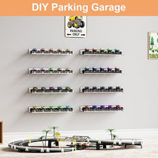 upsimples 16 Pack Acrylic Shelves for Wall Storage, 15