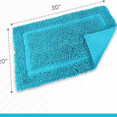 Martex 100% Cotton Ringspun Bath Rug | Super Soft | Super Absorbent | Essential Bathroom Rugs | Non-Slip Bath Mat | Quick Drying Bath Mat | Aqua