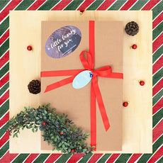 Luzia Christmas Towel Set | Ivory Color | Includes 1 Bath and 1 Hand Towel with Embroidered Designs and 2 Plain Washcloths | Presented in A Beautiful Craft Box