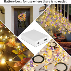 Butterfly Enchanted Willow Vine Lights, 7.55FT 144LED 3 Color Butterfly Blossom Tree Branch Lights for Wall, Remote Timer,8 Light Model,Bedroom Wall Doors Wedding, Christmas, USB Battery Box