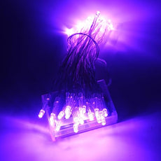 Karlling Battery Operated Purple 40 LED Fairy Light String Wedding Party Xmas Christmas Decorations(Purple,10 Pack)