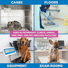 REScue Canister Wipes & Gallon Concentrate 4 Pack – Disinfectant Cleaner for Vet Use, Designed to Clean Kennels, Litter Boxes & More