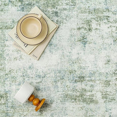 10x14 Washable Area Rug Sage Green Abstract Living Room Bedroom Carpet Neutral Modern Non-Slip Soft Low Pile Lightweight Vacuumable Large Throw Rug for Dining Room