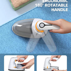 POPCHOSE Fabric Shaver, Rechargeable Lint Remover Defuzzer Sweater Shaver, Fuzz Remover for Clothes, Sweater, Furniture, Couch, Cashmere(Two 6-Leaf Blades Extra, Electrostatic Brush)…