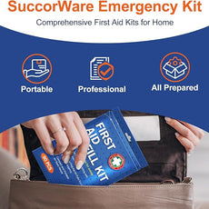 90 Pieces First Aid Refill Kit - Wound Care Kit Includes Bandages for Home, Travel, Hiking - Portable Replacement Kit for First Aid Medical Supplies（1 Set）