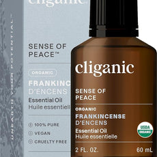 Cliganic Organic Frankincense Essential Oil - 100% Pure Natural for Aromatherapy Diffuser | Non-GMO Verified (Packaging May Vary)