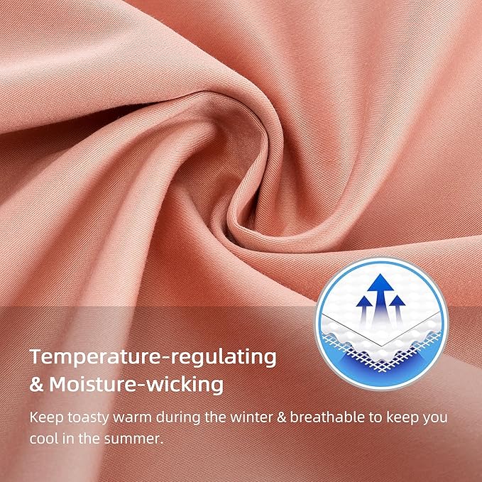 Cotton Pillow Protectors/Cases Standard Size with Zipper 2 Pack Blush Pink Color,Cooling & Breathable Bed Pillow Protectors Set of 2 Pillow Cases Cover Standard 20" x 26"
