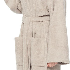 Arus Women's Hooded Classic Bathrobe Turkish Cotton Robe with Full Length Options
