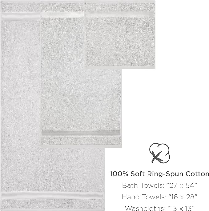 Arkwright Bath Towels Set of 4 - Super Soft 100% Cotton, 600 GSM Quick Dry & Absorbent, Luxury Bathroom Essentials for Hotels, Spa, Hosts, and Vacation Rentals, Latte Beige