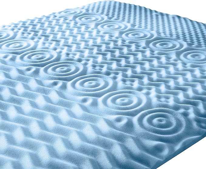 Serta Comfort Zone Cooling Memory Foam Mattress Topper, 1.5 Inch, Twin
