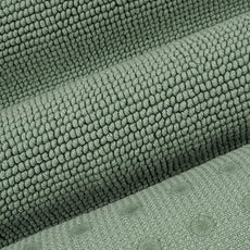 Cotton Paradise 100% Cotton Non Slip Bath Mats for Bathroom, 17x24 inch Soft Absorbent Quick Dry Machine Washable Floor Bath Mat, Sage Green