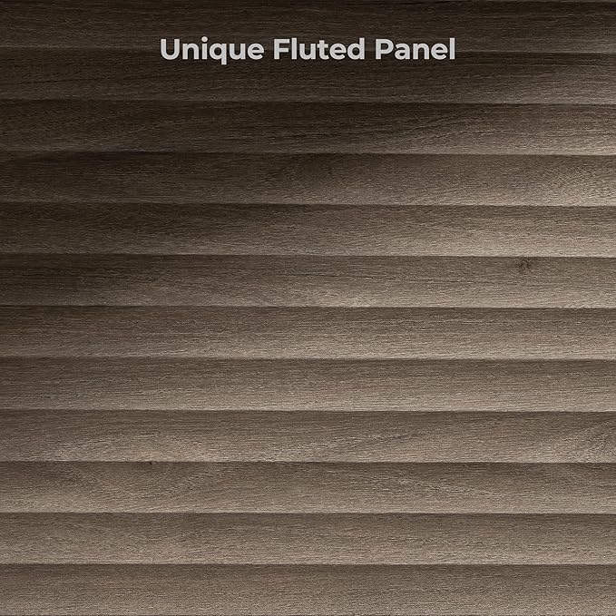 SICOTAS Buffet Cabinet with Storage Accent Sideboard Modern Credenza with Doors & Shelves Fluted Media Console Mid Century Coffee Bar Table for Living Room Kitchen Dining Room Hallway (2PCS)