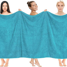 Cotton Paradise 100% Cotton 40x80 Oversized Bath Sheet, Extra Large Turkish Bath Towels for Bathroom, Aqua Blue Bathsheet