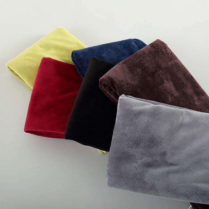 EVOLIVE Soft Micromink, Faux Fur, Faux Velvet Euro Sham Cover Pillowcase Replacement with Zipper Closure (26"x26" Euro Sham, Wine)