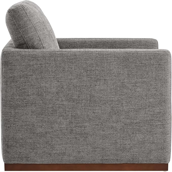 CHITA Swivel Accent Chair, FSC Certified Mid Century Modern Arm Chair for Living Room and Bedroom, Fully Assembled, Grey