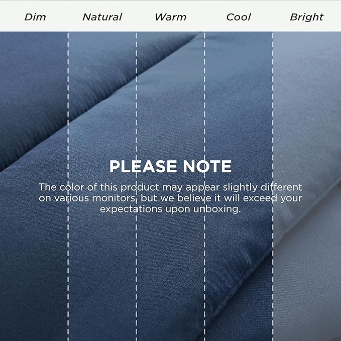 Bedsure Comforter Duvet Insert - Quilted Comforters Twin XL Size, All Season Duvet, GentleSoft Down Alternative Bedding, with 8 Tabs, Gifts for Women/Men, Dark Slate Blue, Twin XL 92 x 68 Inches
