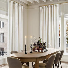 102 Inch Long Curtains Extra Wide 70 Inch Width Pinch Pleat Linen Curtains for Living Room Cream Light Filtering Privacy Pleated Hooks Rings Back Tab for Sliding Door 1 Panel