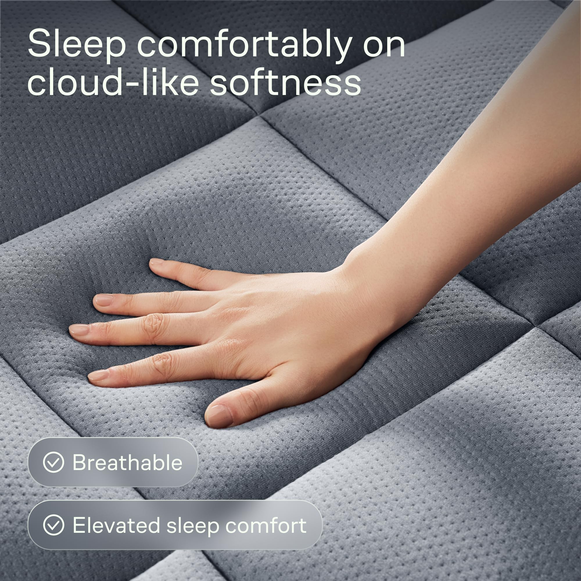 Ultra Soft Queen Size Mattress Topper - Viscose Made from Bamboo Pillow Top Mattress Pad for Back Pain Relief - Naturally Cooling for Hot Sleepers, Green