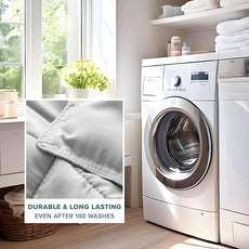 Bare Home Comforter Set - Oversized King Size - Ultra-Soft - Goose Down Alternative - Premium 1800 Series - All Season Warmth (Oversized King, Cloud Grey)