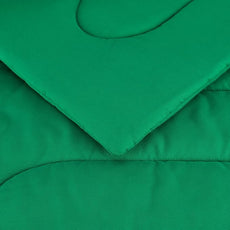 Amazon Basics 5 Piece Soft Microfiber Kid's Bed-in-a-Bag Bedding Set, Twin, Green, Solid
