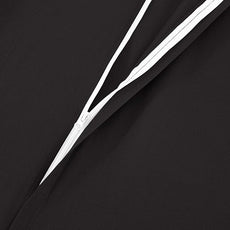 Amazon Basics Lightweight Microfiber 3-Piece Duvet Cover Set with Zipper Closure, Full/Queen, Black, Solid