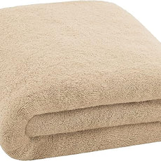 Cotton Paradise 100% Cotton 40x80 Oversized Bath Sheet, Extra Large Turkish Bath Towels for Bathroom, Beige Bathsheet