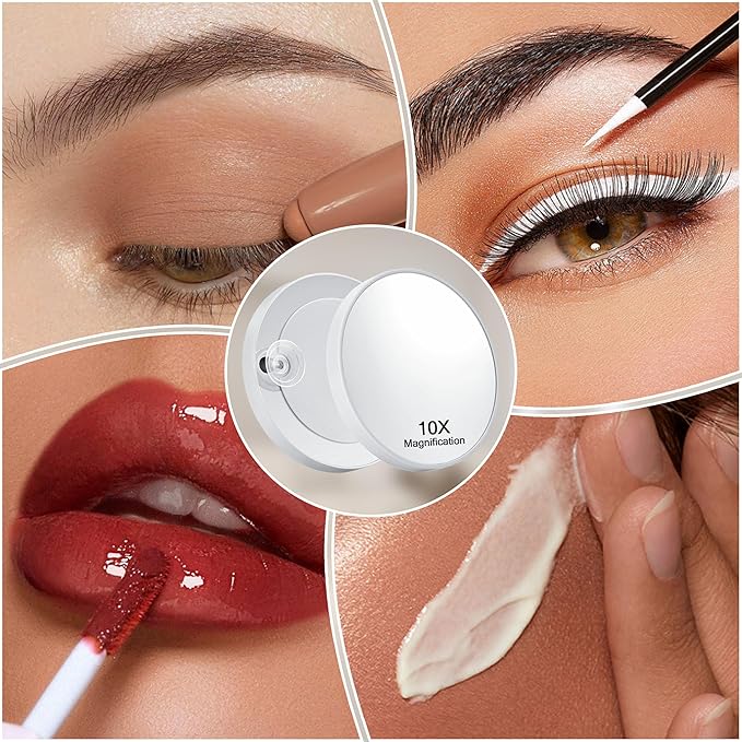 Lighted Vanity Mirror with Lights, Makeup Mirror with Light, 16.7"x 13.2",Three Color Lighting Modes and Dimmable Lighting, Smart Touch Control, 360°Rotation, for Vanity Desk Tabletop,Dressing Room