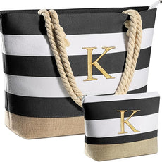 YOOLIFE Beach Bags for Women - Travel Canvas Beach Tote, Pool Waterproof Bag, Travel Essentials, Gifts for Women Birthday