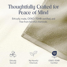 Brooklinen Super-Plush Bath Sheet and Hand Towel Set - 2 Bath Sheets 2 Hand Towels - Cotton, Highly Absorbent (Stone)