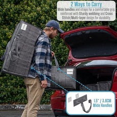 VENO 8 Pack Moving Bags w/Backpack Straps, Heavy Duty, Moving Boxes Alternative, Packing Supplies, Large Storage Totes for Dorm Room Essentials with Zipper for Clothes (Windowpane, 8 Pack)