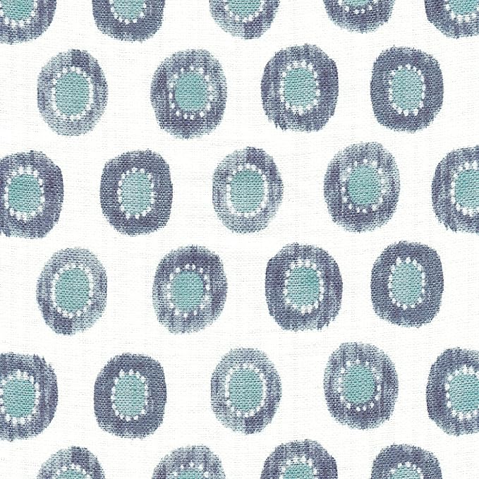 Homepop Home Decor | K7342-A876 | Classic Square Storage Ottoman with Lift Off Lid | Ottoman with Storage for Living Room & Bedroom, Small Multi Green Medallion Ikat Print