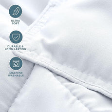 Bare Home Comforter Set - Super King Size - Ultra-Soft - Goose Down Alternative - Premium 1800 Series - All Season Warmth (Super King, White)