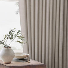 Flax Burlap 90 Inch Pinch Pleated Linen Curtains 2 Panel Set for Living Room Thick Linen Textured Drapes 90 Inches Long Pinch Pleat Drapes Semi Sheer Curtain for Dining Bedroom Office Dark Taupe