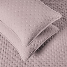 Amazon Basics Brushed Microfiber Quilt Set, Extra Soft with Natural Texture, 3-Piece,King, Purple