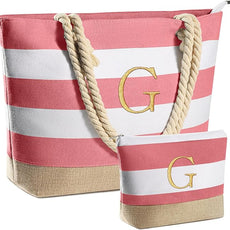 YOOLIFE Beach Bags for Women - Travel Canvas Beach Tote, Pool Waterproof Bag, Travel Essentials, Gifts for Women Birthday