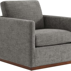 CHITA Swivel Accent Chair, FSC Certified Mid Century Modern Arm Chair for Living Room and Bedroom, Fully Assembled, Grey