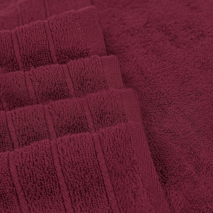 Tens Towels Pack of 2 Extra Large Bath Sheets 35 x 70 Inches, 100% Cotton, Larger & Lighter Weight, Quicker to Dry, Super Soft & Absorbent, Oversized Bath Towels, Burgundy