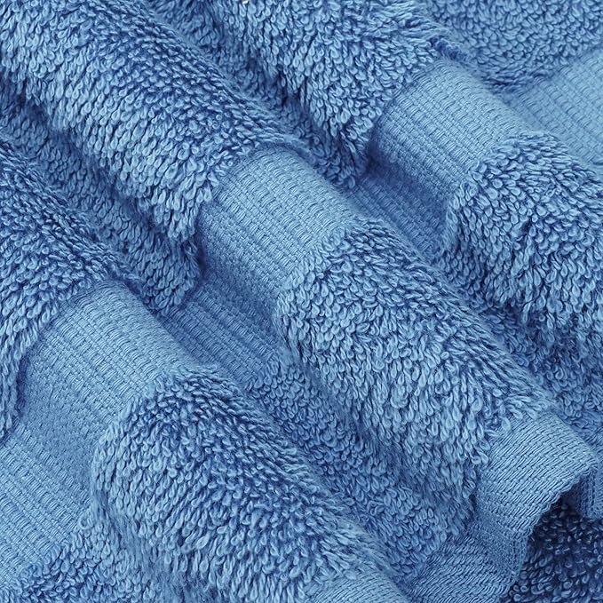 Chakir Turkish Linens | Hotel & Spa Quality 100% Cotton Premium Turkish Towels | Soft & Absorbent (3-Piece Towel Sets, Wedgewood)