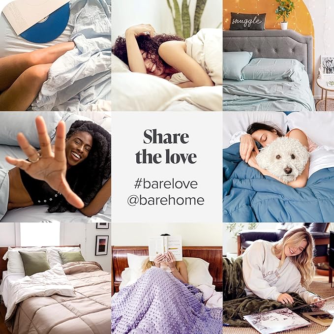 Bare Home Bedding Duvet Cover Extra Long - Premium 1800 Super Soft Collection - Lightweight, Duvet Cover - Soft Textured (Twin/Twin XL, Heathered Pewter)