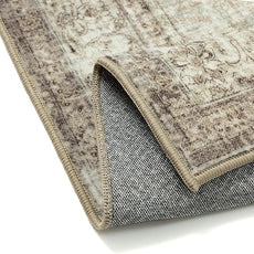 Sage Area Rug 6x9 for Living Room Washable Vintage Carpet Low Pile Non Slip Distressed Soft Traditional Retro Oriental Large Accent Throw Rug Office Bedroom Dining Room Playroom