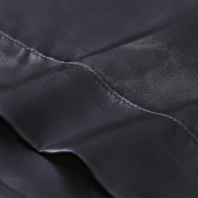 EXQ Home Silky Satin Pillowcase for Hair and Skin,Pillow Cases Standard Size Set of 2 Satin Pillow Case 2 Pack with Envelope Closure Black (Standard)