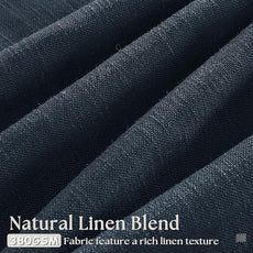 Navy Linen Pinch Pleated Curtains 108 Inches Long 2 Panels for Living Room Bedroom Light Filtering Drapes 108 Inch Length Dark Blue Indigo Semi Sheer Memory Shape Trained Ceiling Floor Curtain