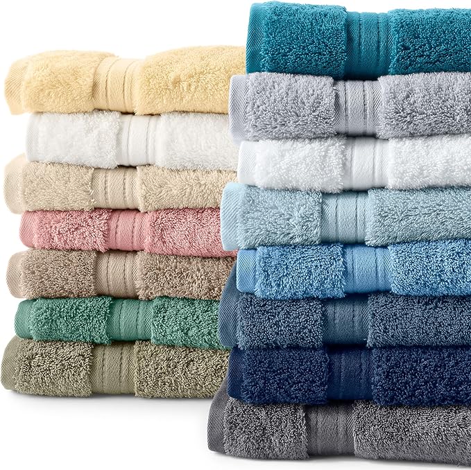 Lands' End Supima Towel Dusty Blue Bath- Bath Towel