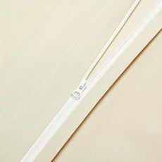 Amazon Basics Lightweight Microfiber 3-Piece Duvet Cover Set, Beige, Solid, King