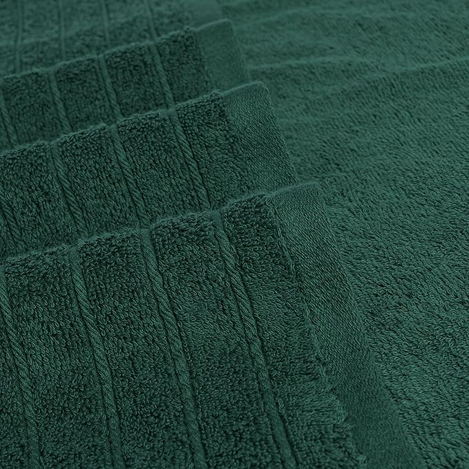 Tens Towels Pack of 2 Extra Large Bath Sheets 35 x 70 Inches, 100% Cotton, Larger & Lighter Weight, Quicker to Dry, Super Soft & Absorbent, Oversized Bath Towels, Hunter Green