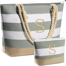 YOOLIFE Beach Bags for Women - Travel Canvas Beach Tote, Pool Waterproof Bag, Travel Essentials, Gifts for Women Birthday