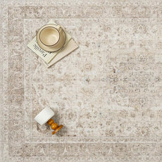 Beige Area Rug 8x10 for Living Room Washable Vintage Carpet Low Pile Non Slip Distressed Soft Traditional Retro Oriental Large Accent Throw Rug Office Bedroom Dining Room Playroom